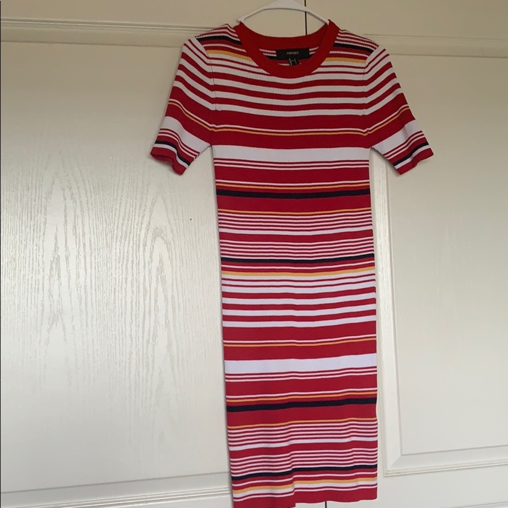 Red Striped Dress